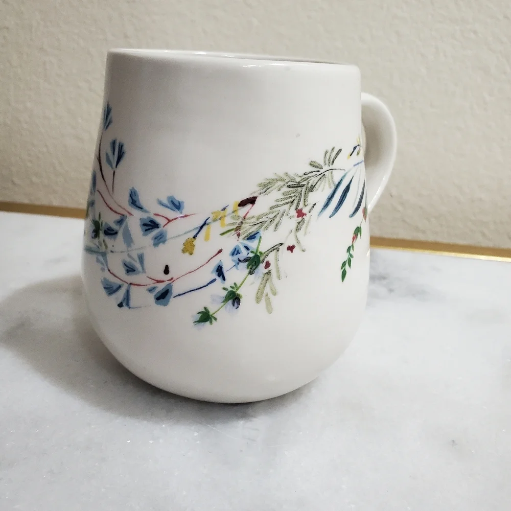 Anthropologie Floral Ceramic Mug - Picture 4 of 8